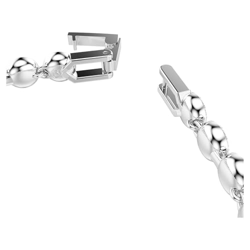 Swarovski Una Angelic Tennis bracelet, Round cut, Blue, Rhodium plated3