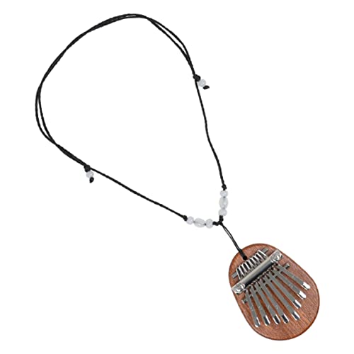 Levemolo 8 Keys Kalimba Thumb Piano Necklace Perfect Musical Instrument for Travel