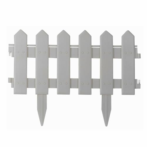 Image of 16 Inch PVC Garden Fence Border, Decorative White Picket Fence Panels for Garden Edging | RSP HOME DECOR (4)