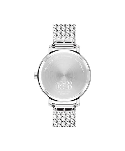 Movado Bold Evolution 2.0 Women's Watch - Swiss Quartz Movement, Stainless Steel Mesh Bracelet - 3 ATM Water Resistance - Luxury Fashion Timepiece for Her - 34mm3