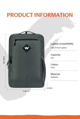 Image of Wildcraft Nimbus Large Workpack for Work and Travel | Lightweight