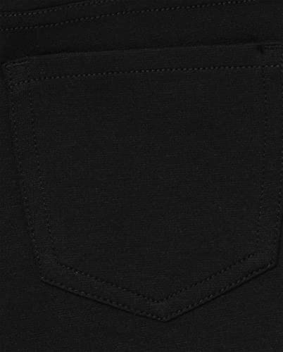 The Children's Place Girl's Ponte Knit Pull On Jeggings, Black, 124