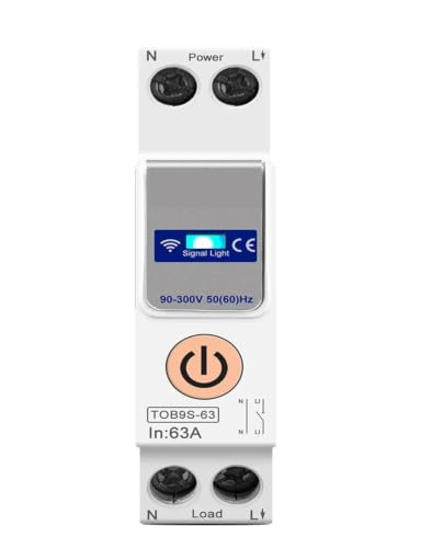 Interruptor 63A medidor de energía y temporizador para programar luces del hogar