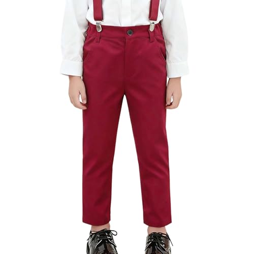 Pantalon de cérémonie garçon en sergé premium de 4 à 11 ans avec devant plat