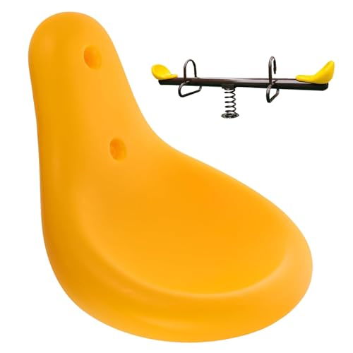 Équipement de terrain de jeu jaune plastique confortable balançoire enfant