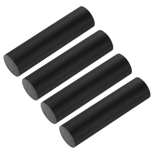Image of MECCANIXITY ABS Plastic Rod Round Solid Bar 25 mm x 100 mm Black for DIY Model Material, Architectural Model Making, DIY Sand Table, Pack of 4
