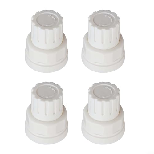 4 pezzi Collettore riscaldamento a pavimento accessori per volantino con filettatura M30 x 1 5, adatti per radiatori e sistemi di valvole distributori d'acqua (corti)