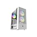Produktbild Nfortec - CAELUM Mid-Tower (ATX) Gaming PC-Gehäuse, 3x 120mm ARGB-Lüfter inklusive, Front Mesh, seitlich gehärtetes Glas, Weiß