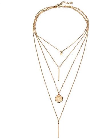 Jewels Galaxy Stylish Multi Layered Gold Plated Stunning Necklace for Women/Girls