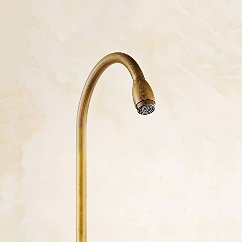 Mitigeur robinet cuivre antique rotatif pour une cuisine rétro chaleureuse