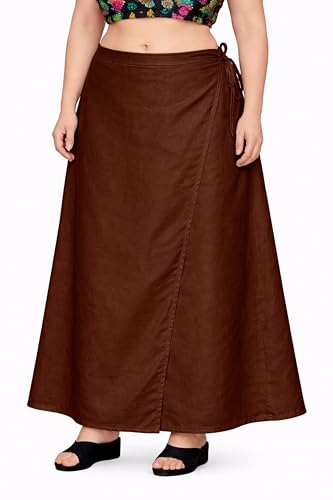 Image of CITIX Pure Cotton Petticoat for Woman Saree | Adujastable Drawstring Waist