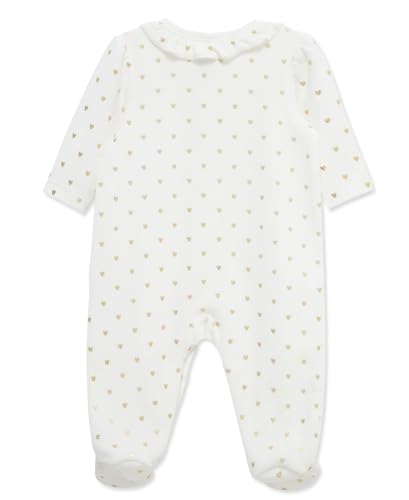 Little Me Clothes for Baby Boys' and Girls' Velour Footie Sleeper Rompers2