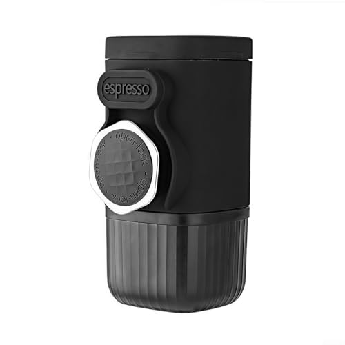 ZAMETTER Portable Espresso Machine Travel Coffee Maker Electric Espresso Machine Car Coffee Makers Self-Heating Small Travel Cof-fee Makers Hand Press Hanheld Espresso Cof-fee Maker