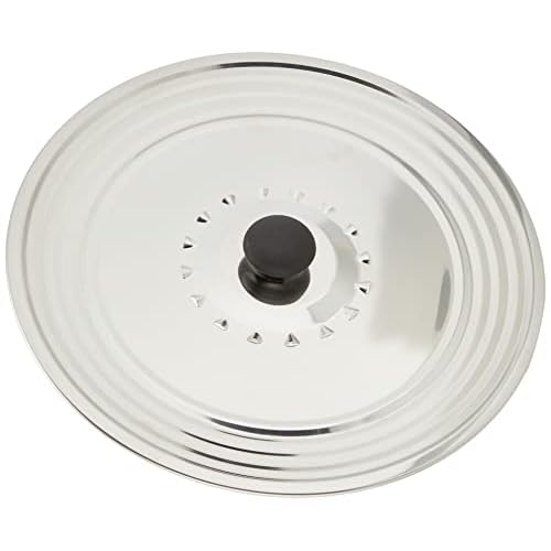 Crealys Easy Golden spatdeksel, roestvrij staal, 32 x 32 x 3 cm