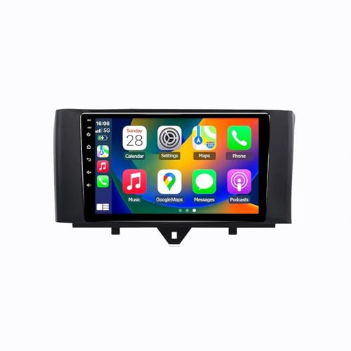 Navegación GPS WiFi en Radio 2 DIN con Carplay inalámbrico Smart Fortwo 451 2G 32G