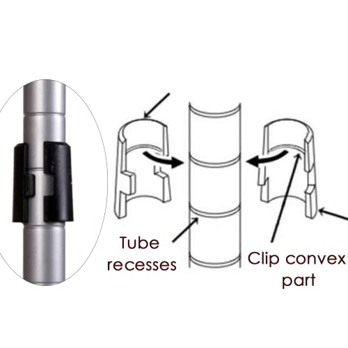 Joyangy 56 Pack Wire Shelf Shelving Clips For 3/4" Post, 28 Pair Plastic Shelf Clips Split Shelving Sleeves For Wire Shelf Brackets, Wire Shelving Replacements Accessories #TOP3