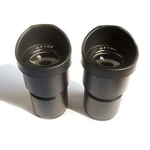 Microscope Pair Wide Field Eyepiece Optical Lens, Diameter 30mm Or 30.5mm Rubber Eye Cups(WF10X-20-30.5mm)