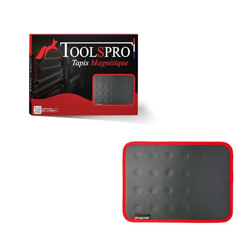 ToolsPro® - Tapis Magnetique pour Outillage - Fini les vis perdues - Double Face Flexible - Aimants Puissants Néodyme - Idéal pour Atelier, Garage, Mécanique Auto et Bricolage - Marque Française