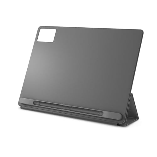 Image of Lenovo Folio Case for Idea Tab Plus, Slim Magnetic Tablet Cover with Built in Pen Holder & Convertible Stand, Lightweight PU Leather Protective Case, Luna Grey