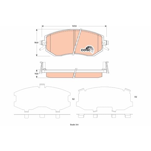 Trw GDB3519 Kit Pastiglie Per Freno A Disco - 2