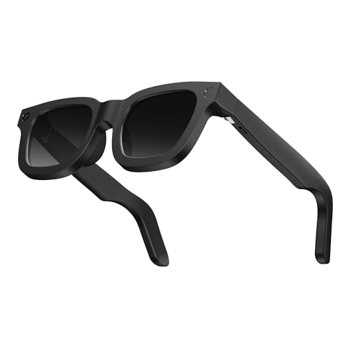 Image of Aeoss AI Smart Glasses, Electrochromic Instant Tinting, 8MP Hands-Free Photo & 1080P Video, AI Real-Time Translation & Object Recognition, WiFi Bluetooth 5.4, Black, One Size