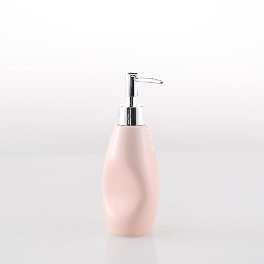 Recargable Bomba dispensadora de jabón de cerámica, con Capacidad para 280 ml de líquido para Lavar a Mano, diseño Decorativo para Cocina y baño, 7,2 * 4,4 * 19,8 cm Dispensadores