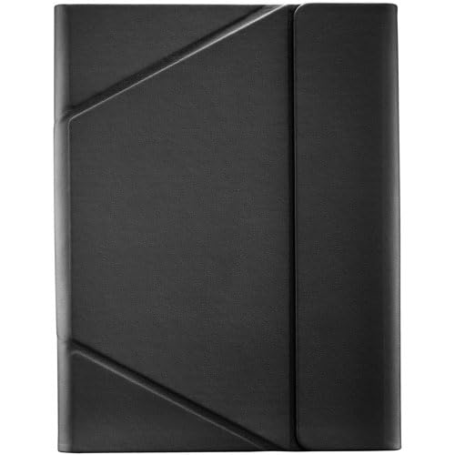 Image of Insignia FlexView 10 inch Universal Folio Case (Black) with Active Stylus for iPad (White) - Adjustable Stand, Protective Cover, Touch Precision Pen