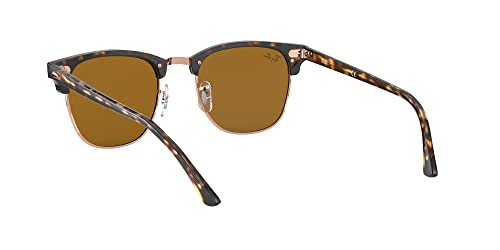 Image of Ray-Ban RB3016F Clubmaster Low Bridge Fit Square Sunglasses for Men for Women