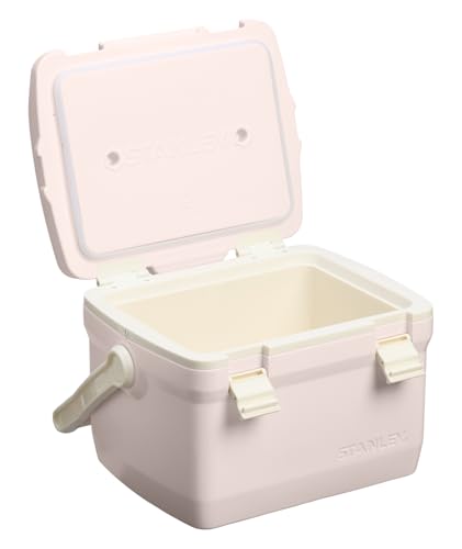 Image of Stanley Adventure Outdoor Cooler 7 qt | Heavy Duty Outdoor Camping Cooler with Easy Carry Top Handle | BPA-Free | Rose Quartz