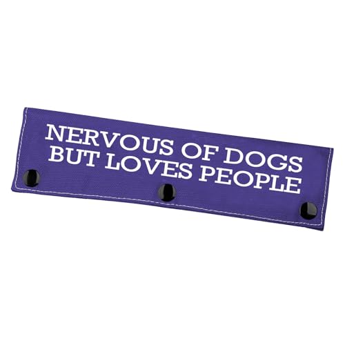 Funny Nervous Dog Leash Sleeve Nervous of Dogs But Loves People Leash Wrap Friendly Dog Gift (But Loves People)