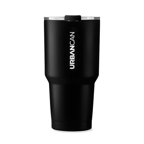 URBANCAN 30 oz Insulated Tumbler with Lid and Straw -