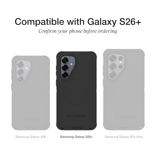 Image of OtterBox Samsung Galaxy S26+ Symmetry Series Case- Clear, Thin, Phone Case for Samsung Galaxy, Built-in Fast Charge Magnets & Rasied Edges