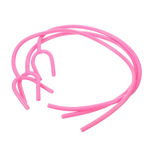 Genérico 3 Tubos de Extensión para Estetoscopio, Mangueras de Repuesto de Poliuretano, Color Rosa, Accesorios para Auscultación Médica Profesional, Compatibles y Flexibles, Uso
