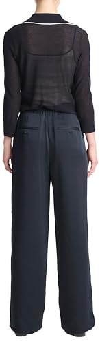 Vince Women's Mid Rise Side Strap Wide Leg Pants3