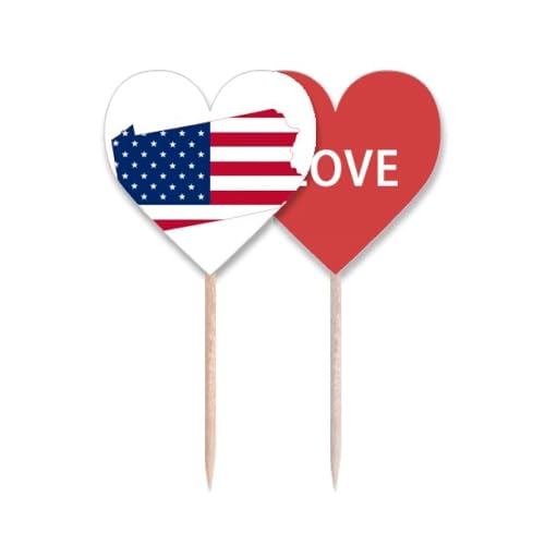 Drapeau cupcake USA Pennsylvanie pour éviter les décorations de buffet ternes - 2
