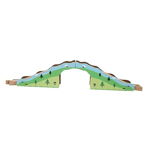 Abaodam 1 Pc Tren Escena Juguete Mini Rompecabezas De Escena De Juguete Jugando Apoyo De Diseño De Escena De Tren Accesorio De De Ferrocarril para De Madera Green