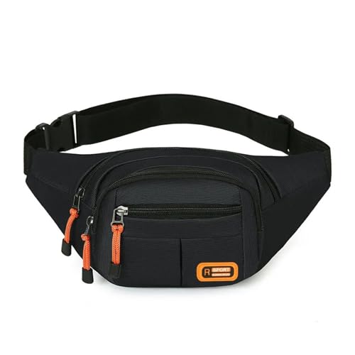 Nouveau sac banane épais noir et sac portable de grande capacité