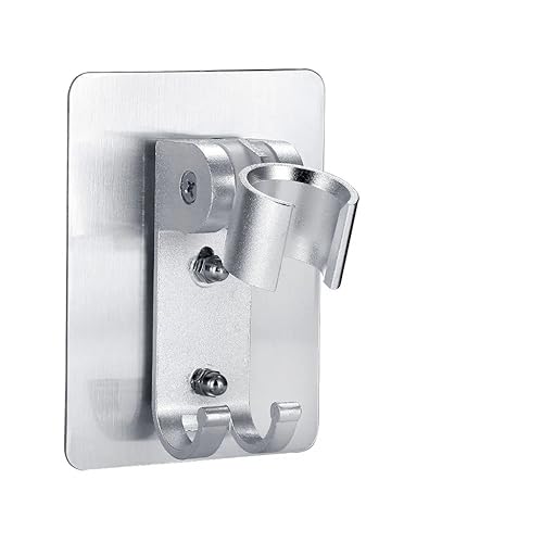 Support de douche réglable sans poinçon en aluminium pour flexible - 2