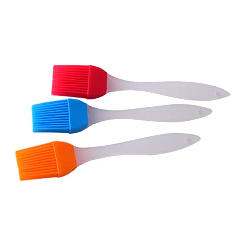 ABOOFAN Silicone Baking Brush Heat Resistant for Cooking Bbq Non-shedding Bristles Easy Clean Bbq Silicone Brush for Pastries Cakes