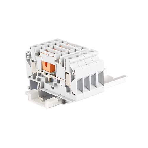 Conector eléctrico de carril Din UK6-T con tornillo para cable de conexión 2