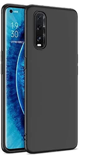 Image of Mobile Back Cover Case for Oppo Find X2 (Silicone Case|CameraProtection|Black SC1510)