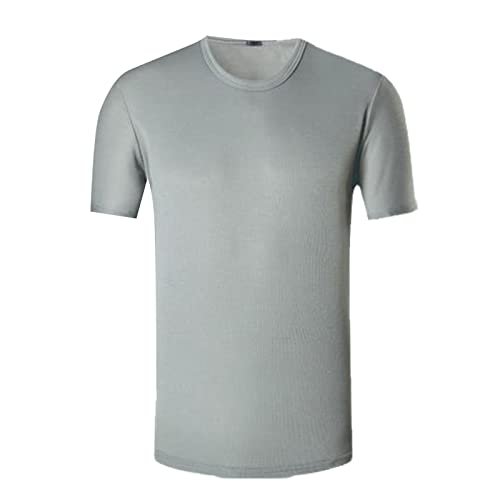 T-shirt de sport homme manches courtes respirant Kelsiop gris