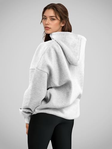 Women Hoodies Sweatshirts Sweaters Fleece Hooded Oversized Long Sleeve Crewneck Shirts Fall Winter Outfits Pocket - Image 3