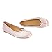 POYOIOR Tabi Shoes Women Split Toe Wide Width Ballet Flats Comfort Casual Work Shoes for Women Office 2025 Spring Pink Satin Size 11