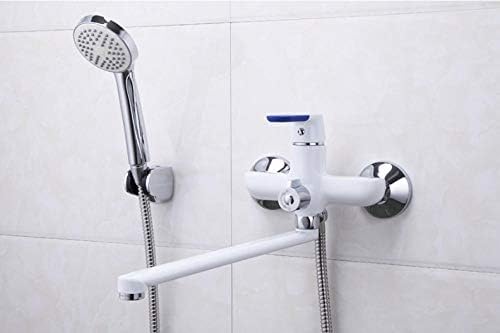 Mitigeur de bain eau chaude froide à long bec pour baignoire familiale
