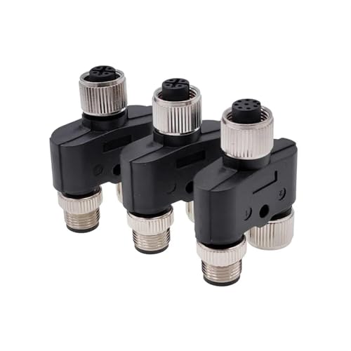 Conector M12 en Y de 4 pines para instalar sistemas de iluminación automatizada en talleres 3