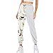 Jogginghose Damen Lang Sporthose High Waist Freizeithose Baumwolle Jogger Loose Fit Fitness Modern Sweatpants mit Taschen Elastischer Bund und Atmungsaktive Laufhosen für Running, Yoga, Tanzen