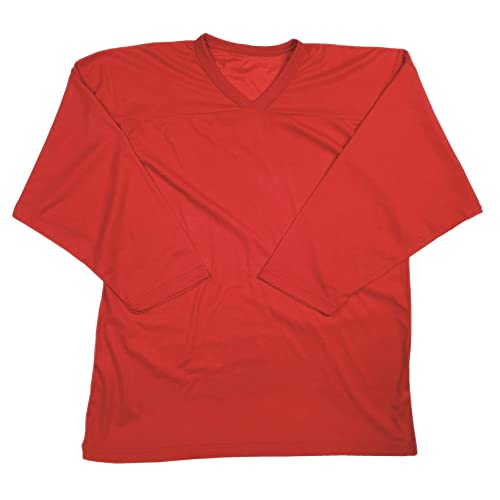 HOCKEY JERSEY-ADULT-L-RED