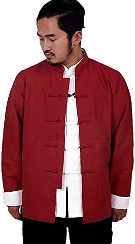 ZooBoo Men's Cotton Kung Fu Coats Tang Suit Long-sleeved Jackets