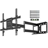 BONTEC TV Wandhalterung mit Extra Langem Gelenkarm 850mm für 32-70 Zoll LCD/LED/OLED Flachbildschirme bis 60 kg, Neigbar, Schwenk- und Drehbar, Fernseher Halterung, Max. VESA 400 x 400 mm